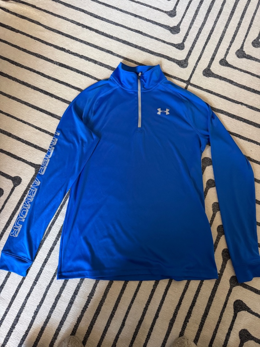 Under Armour HeatGear Royal Blue Quarter-Zip Performance Top
